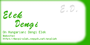 elek dengi business card